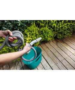 KIT TUBO AUTO ESTENSIBILE G.F. "AQUAPOP" AZZURRO 15 M